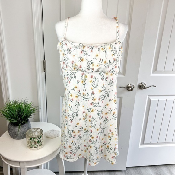 H&M Divided Dress womens size large sleeveless floral short - Picture 1 of 10